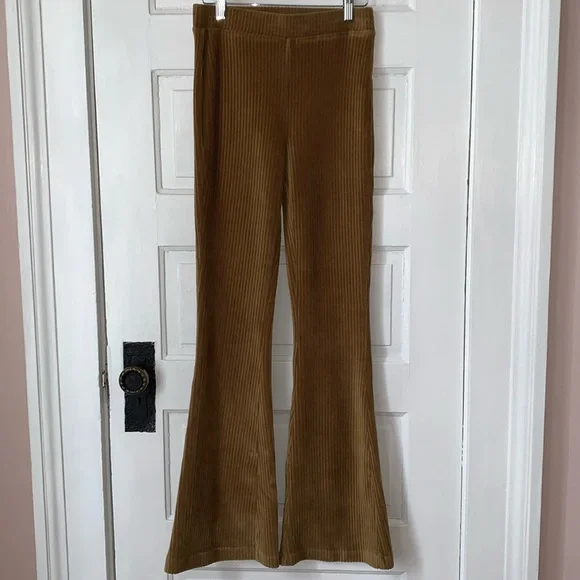 Aerie Tan Corduroy Flare Pants - Picture 2 of 8